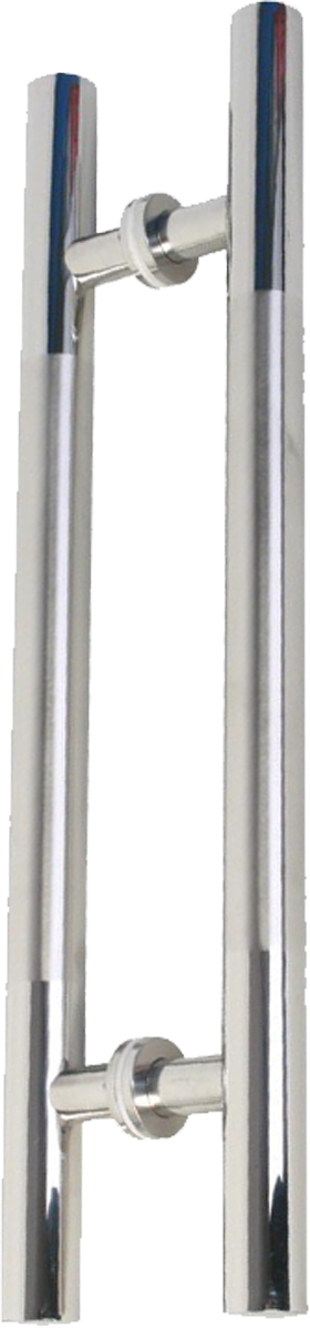 36" Round Rod Door Pull Handle Set, Stainless Steel