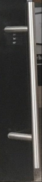 24" Offset Door Pull Set, Stainless Steel